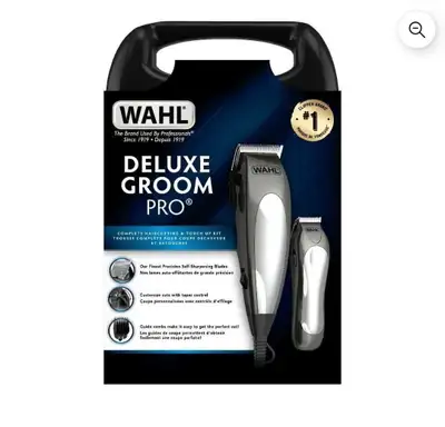 This Wahl Deluxe Groom Pro is new in the box and includes a complete haircutting and touch-up kit. I...