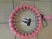 NEW weighted hula hoop pink silver physio exercise home gym exer