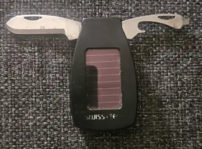 solar car key warmer/flashlight/knife/bottle opener, View more