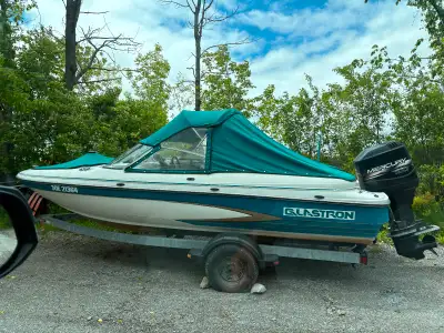 1998 Glastron with 100 Merc, boat serviced every year by marina. New seals and water pump, runs grea...