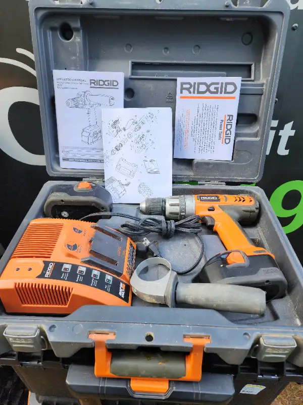 Ridgid 3/8 in(10mm) Variable Speed 14.4V  Battery Drill Charger in Power Tools in Windsor Region - Image 2