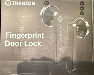 New Ironzon Fingerprint Deadbolt Lock - Sleek Modern Design with, View more