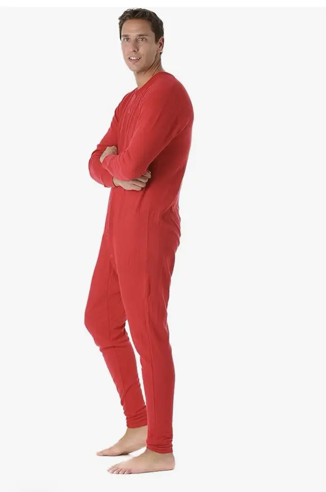 Brand New Thermal Henley Onesie for Men and Women in Men's in Calgary - Image 3