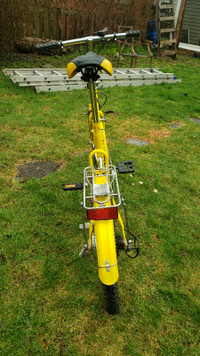 Sturdy beautiful Yellow Folding Bike