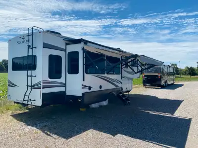 I am selling a Grand Design Solitude RV 5th wheel, a luxurious home on wheels perfect for adventurou...