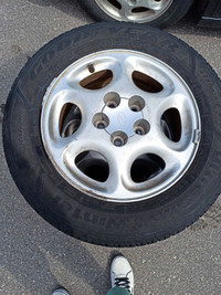 Winter Tires with Aluminum Rims - 225 60 R16