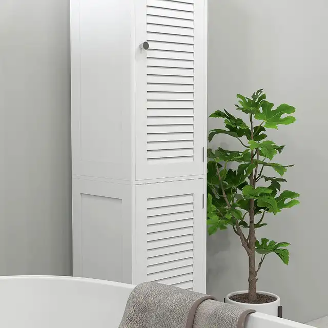 Beautiful narrow Bathroom Cabinet, Tall Bathroom Storage Cabinet in Storage & Organization in Markham / York Region - Image 9