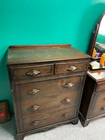 Bedroom Chest of Drawers and Dresser with Mirror, View more