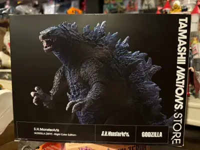 Bandai S.H.MonsterArts Godzilla 2019 Night Color Edition Tamashii Nations Brand new, pick up only