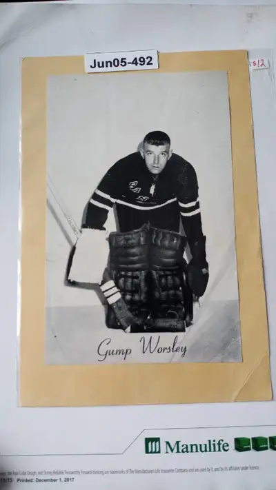 1944-63  Beehive Gump Worsley New York Rangers Group 2  photo, View more