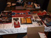 hockey ,livre carte ,drapeau cadre