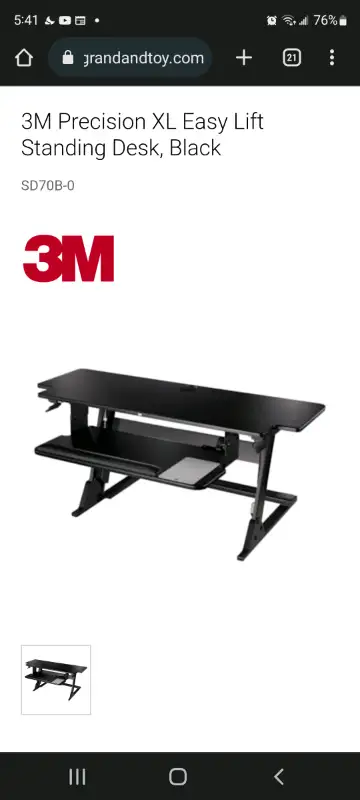 Sit stand desk, View more