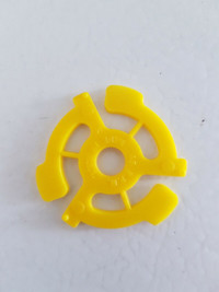 Lot of 2, 45 rpm 45rpm record lp Yellow Adapter Center Piece