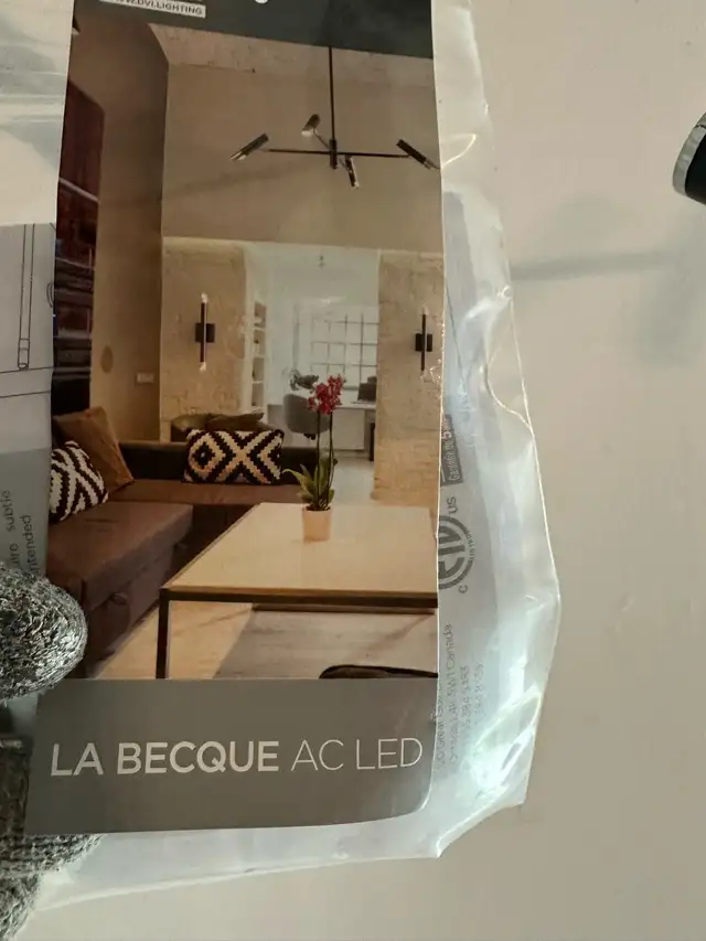 La Becque AC LED Sputnik Chandelier - New with tag in Indoor Lighting & Fans in City of Toronto - Image 3