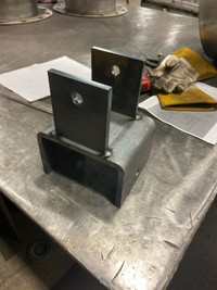 Heavy duty hook, bracket, plate, post welding by mobile welder