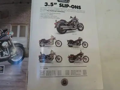 New Hard Krome / Drag Specialists Slip on exhaust #84-4000 Catalog shows it should fit: 2000 FLST So...