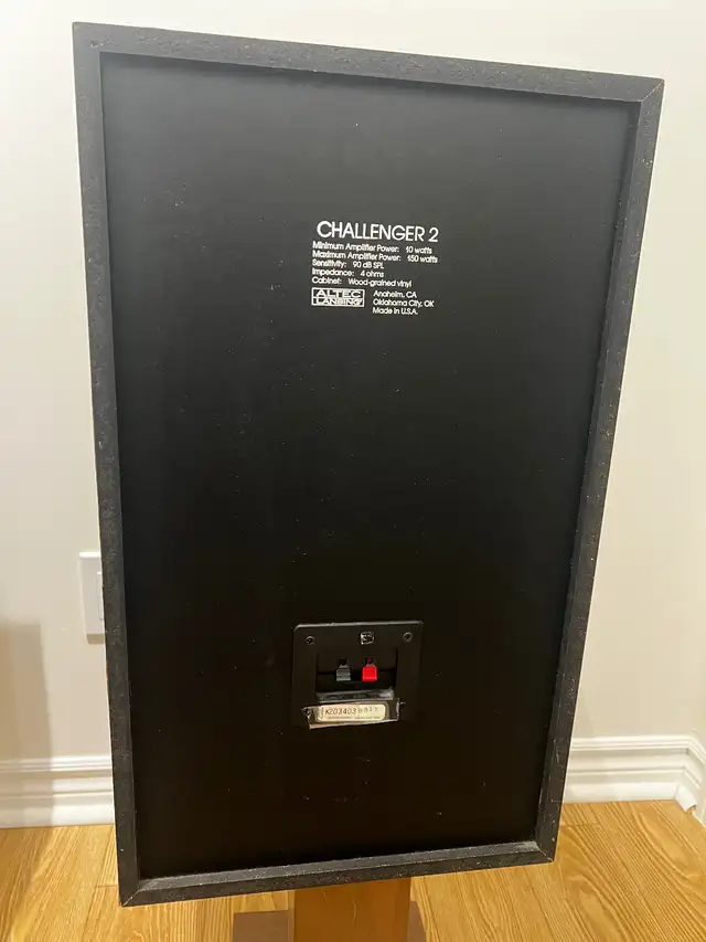 Altec Lansing Challenger 2 bookshelf speakers Hifi vintage in Speakers in Markham / York Region - Image 4