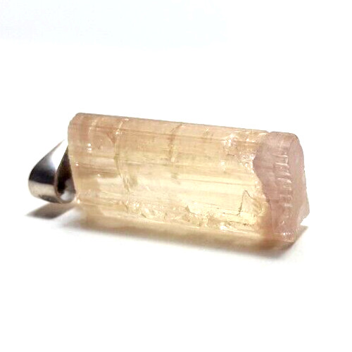 Bi-Color (Pink Cap/Yellow) Tourmaline Crystal Pendant/925 Silver in Jewellery & Watches in Sudbury - Image 3