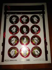 ROY ROGERS POGS CORAL CAP COLLECTION