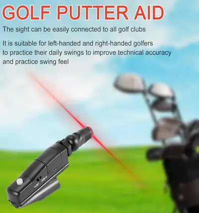 GOLF PUTTER AID, LASERS PUTTING TRAINER, SWING SIGHT AID, View more