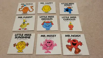 Set includes: Mr.Tickle, Mr. Happy, Mr.Funny, Mr. Messy, Mr. Noisy, Little Miss Bossy, Little Miss G...