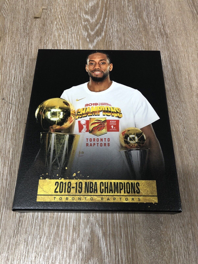 Kawhi Leonard Canvas Mounted Print 8” x 10” x 1” Frame in Arts & Collectibles in Mississauga / Peel Region