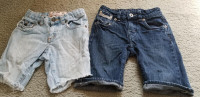Girls Jean Shorts Size 7-8 Slim