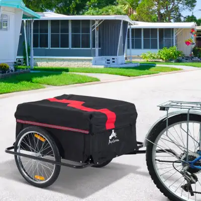 Bicycle Trailer Bike Cargo Trailer Garden Utility Cart Tool Carr, View more