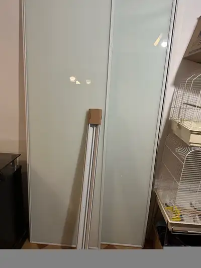 New Porte garde a robe white frosted door new , View more