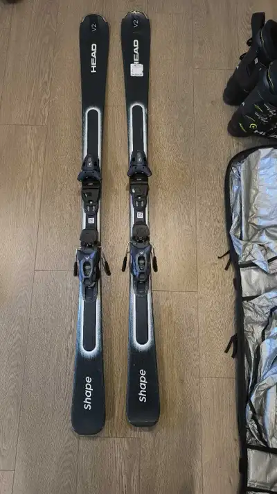 HEAD Ski Package: Shape V2 Skis (163cm) & Advant Edge 75 Boots, View more