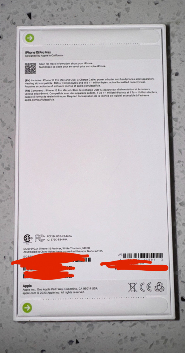 iPhone 15 Pro Max 512GB Sealed in Cell Phones in Oshawa / Durham Region - Image 2