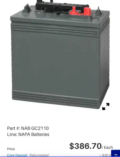 Used 6 volt Golf cart batteries (6x6 volt) good shape hold charge, should be able to get a few more...