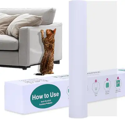 Anti Cat Scratch Furniture Protector - 196.8" x 15.7" Thicken, View more