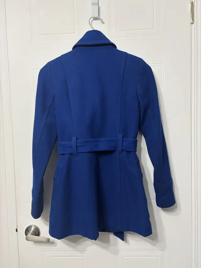 Manteau en laine bleu XS - Blue wool coat XS in Women's - Tops & Outerwear in City of Montréal - Image 3