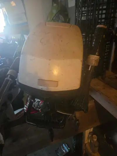 Runs fine, could use a new pull cord easy fix ready for the water