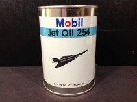 EXXON MOBIL JET OIL 254 TIN CAN BANK (RARE)