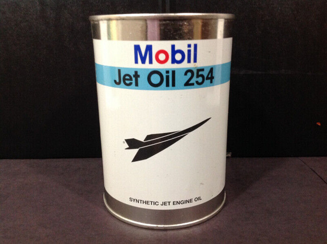 EXXON MOBIL JET OIL 254 TIN CAN BANK (RARE) in Arts & Collectibles in Winnipeg