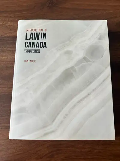 Introduction to Law in Canada by John Fairlie, View more