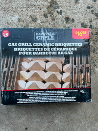 Ceramic bbq briquettes for gas grills