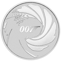 Pièce en argent/silver bullion james bond 2020 1 oz .9999