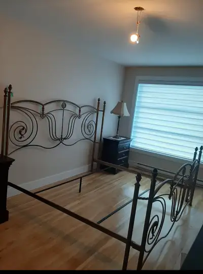 Handmade wrought iron king size bed