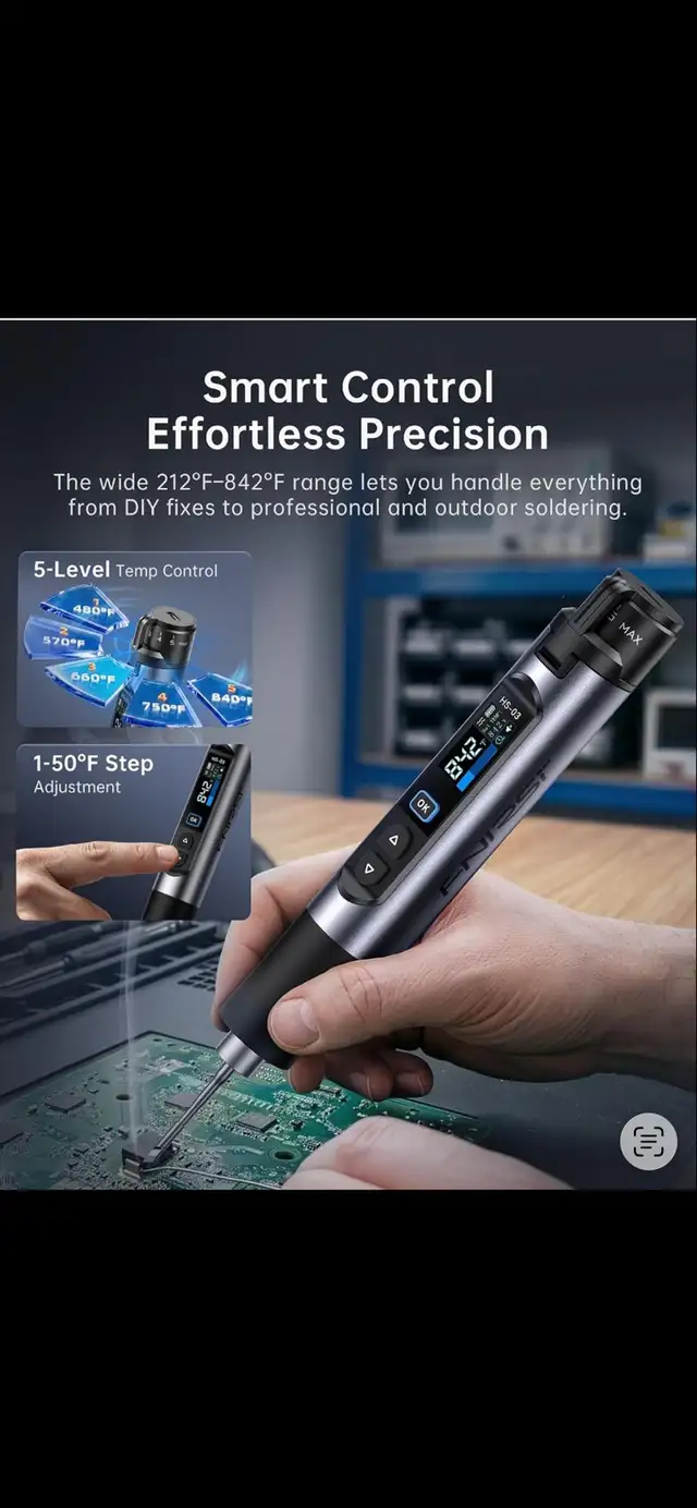 FNIRST Cordless Soldering Pen  in Hand Tools in Mississauga / Peel Region - Image 6