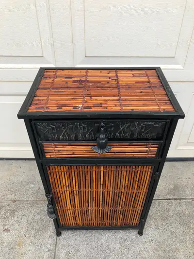 Bamboo and Metal Cabinet, View more