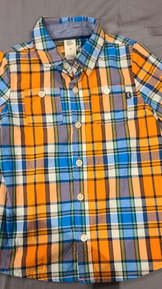 NEW! Boys Oshkosh Orange & Blue Shirt - 5T in Clothing - 5T in Mississauga / Peel Region - Image 3