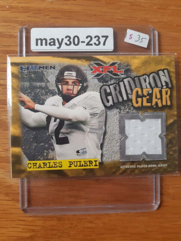 2001 Topps XFL Gridiron Gear Jersey Charles Puleri in Arts & Collectibles in St. Catharines