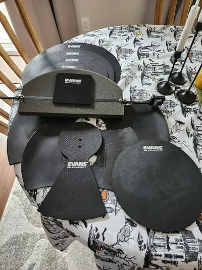 Evans drums and cymbal mute pack (drum silencers)., View more