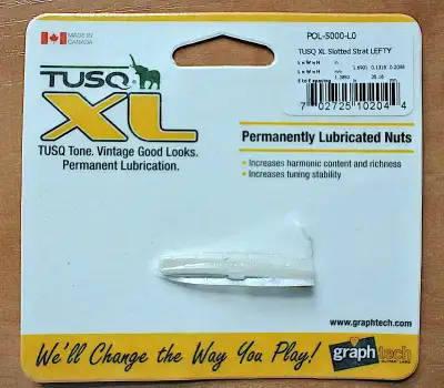 TUSQ XL Sillet Strat Nut USA gaucher lefty 43mm, View more