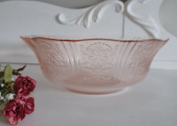 Pink, Depression Glass Bowl