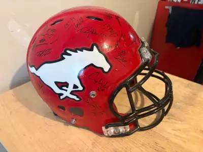 Signed Stampeders Helmet, View more