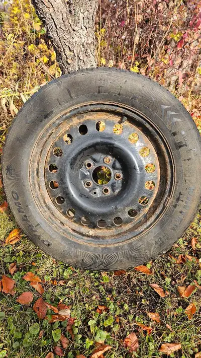 225/60R17 Winter Tires On Rims, Balanced, Used for three winters, Lots of tread left.